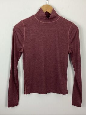 Madewell Semi Sheer Mockneck Tee Size Medium
